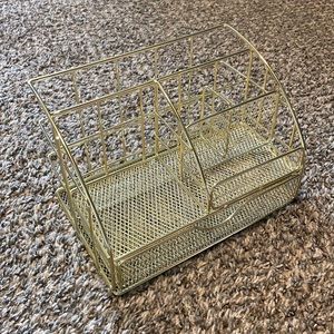 Desk Organizer- Gold